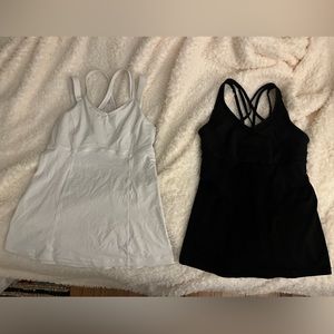 B&W Set of Lululemon Athletic Tanks